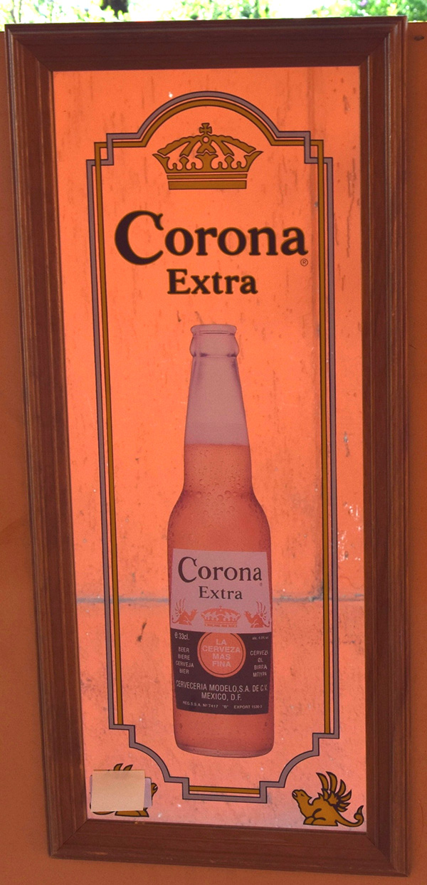 Quadro a specchio con cornice CORONA Extra  Birra da parete 